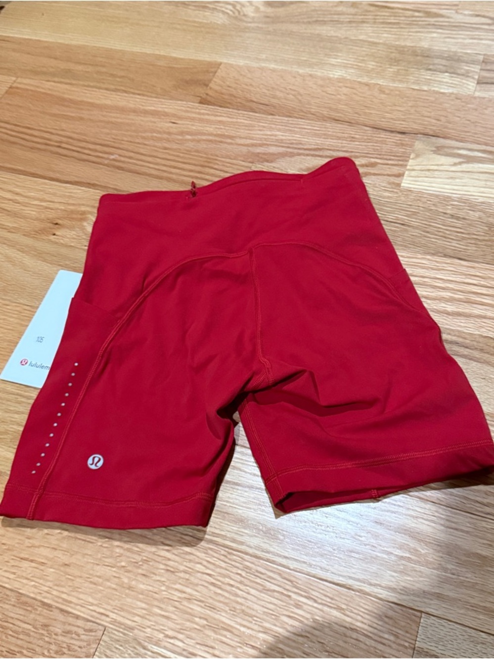 lululemon athletica Red High-Rise Bike Shorts - Picture 2 of 2